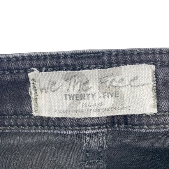 FREE PEOPLE We the free Flared bottom 9.5” rise in worn black size 25 - Picture 3 of 7